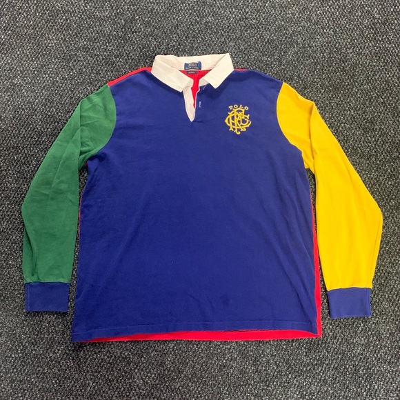 Polo Ralph Lauren Other - Polo Ralph Lauren Colorblock Rugby Shirt XXL